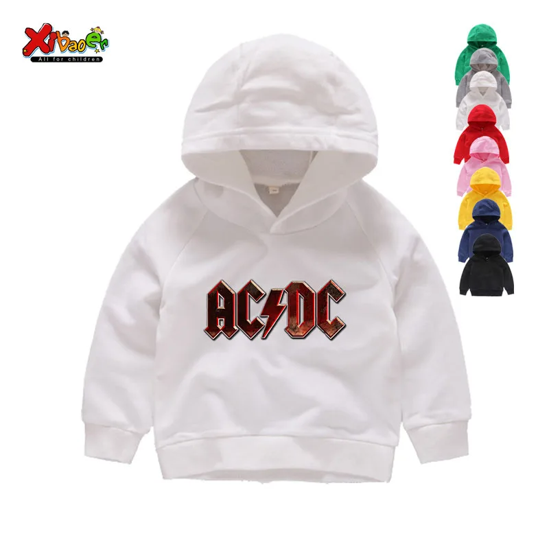 Комплект одежды для детей, детские комплекты ACDC детские толстовки с капюшоном из хлопка ACDC Одежда для мальчиков спортивный костюм 6 лет, детская одежда из хлопка для мальчиков и девочек - Цвет: Kids Hoodies