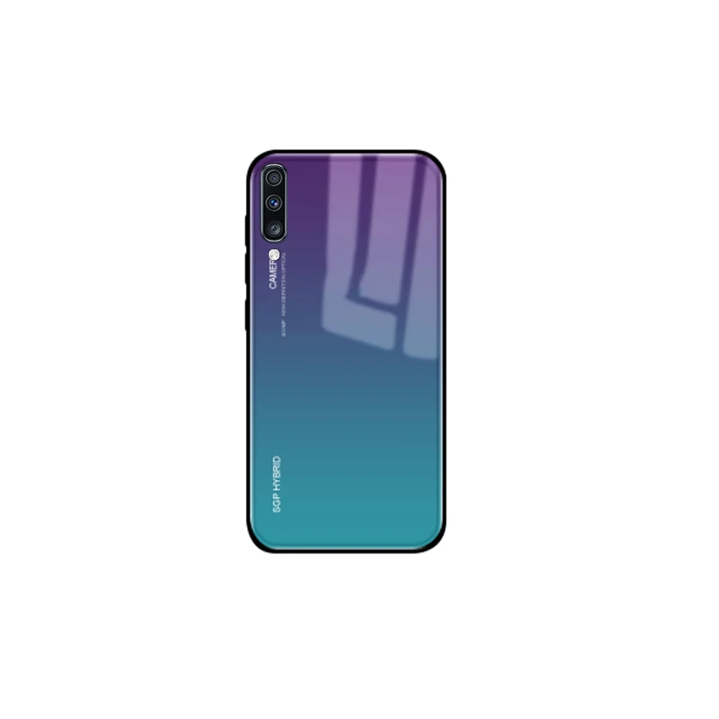 Для samsung A70 цветной чехол из закаленного стекла для samsung Galaxy A70 чехол для телефона A 70 A705FN Мягкий ТПУ защитный чехол