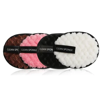 

Microfiber Cloth Pads Make up Remover Face Cleansing Towel Cleansing Makeup Sponge Double Layer Nail Art Cleaning Wipe ZY