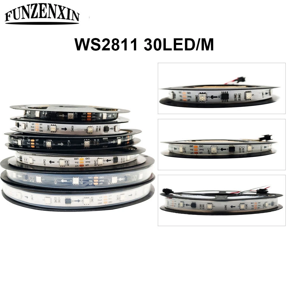 DC12V WS2811 для рождественской вечеринки светодиодные ленты 1 IC Управление 3