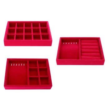 

3 Pieces Jewelry Stand / Jewelry Box / Jewelry Storage / Drawer Insert Jewelry For Ring, Earrings, Necklace, Watch Display
