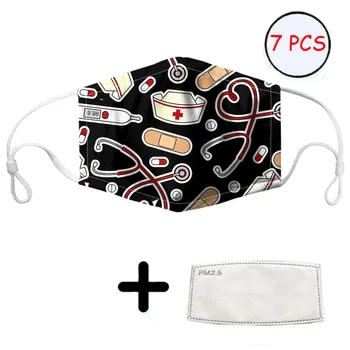 

THIKIN Adult/Kids Anti Dust Mask Black Heart Brand PM2.5 Polyester Mouth Face Nose Mask Cover Breathable Children Thicken Mask