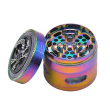 Цинковый сплав 63 мм Четырехслойный металлический измельчитель для сигарет креативный череп металлический измельчитель