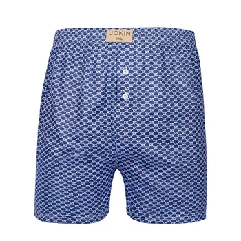 

Men's Plaid Underwear Loose Woven Trunk Underpants Home Lounge Boxer Shorts Men's Loose Home Shorts Comfortable Relaxed