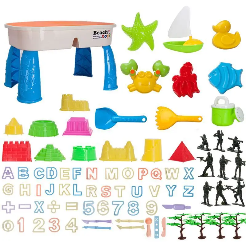 Children Beach Toy Set Safe Non-toxic Summer Play with Water Sand Table Space Assembled Toy Spatula Castle Sand Playing Tool Set