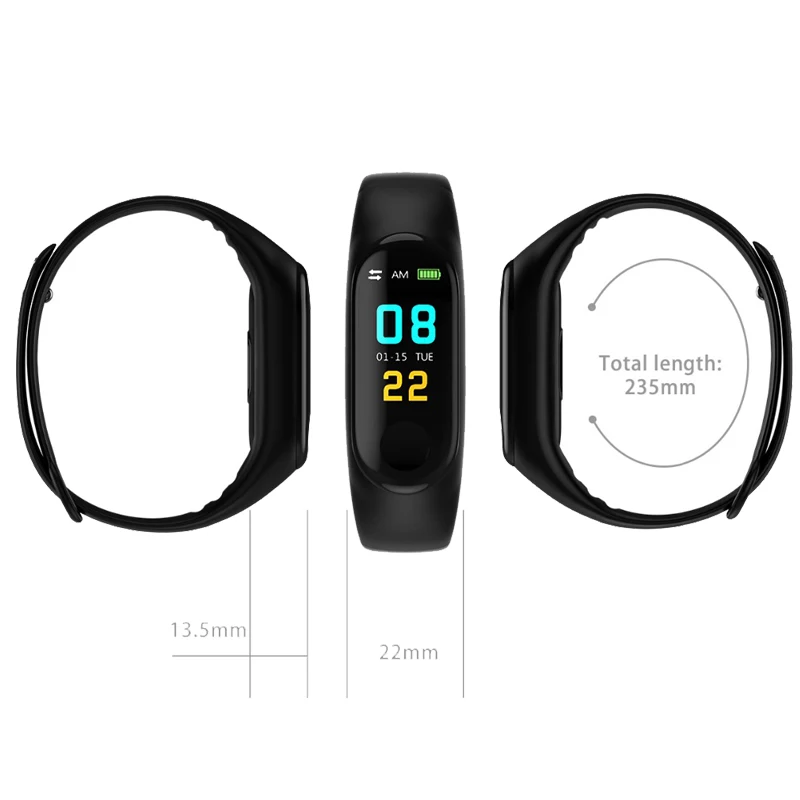 Touch Smart Band M4 Sport Smart Wristband Waterproof Fitness tracker Heart Rate Sleeping Step Analysic Smartwatch Brand Clock