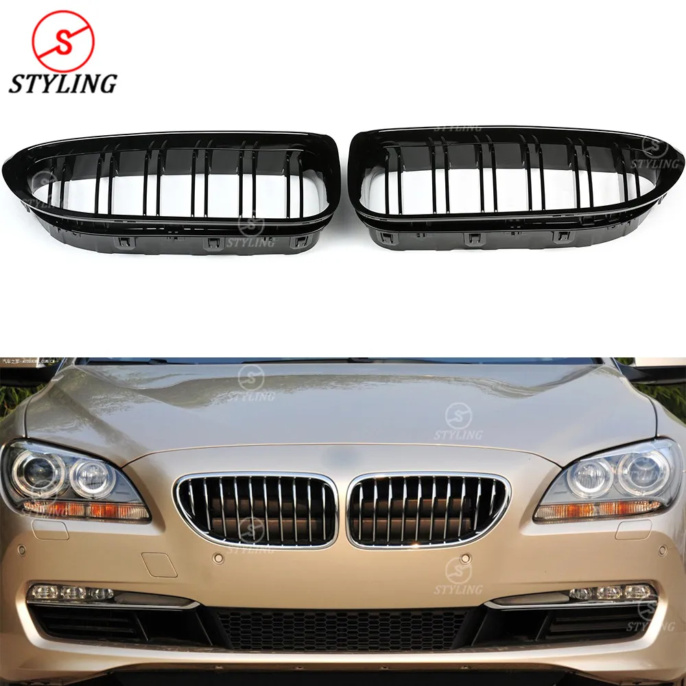 Решетка ABS для BMW F06 F12 F13 640i & M6 передний бампер губ гоночная решетка глянцевый