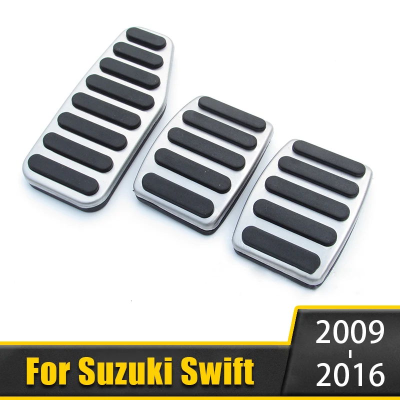 

Car Accelerator Brake Pedal Clutch Pedal Pad Non-Slip Cover For Suzuki Swift 2009-2011 2012 2013 2014 2015 2016 Accessories