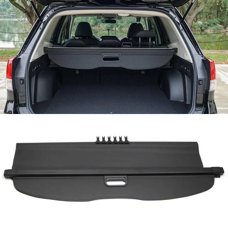 

For Subaru Forester SK 2019 2020 Rear Cargo Cover Trunk Shield Security Cover Parcel Shelf Black Car Styling