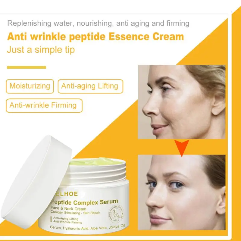 

EELHOE Anti Wrinkle Peptide Essence Cream Acne Scar Removal For Face Care Anti-Aging Moisturizer Whitening Cream Skin Care TSLM2