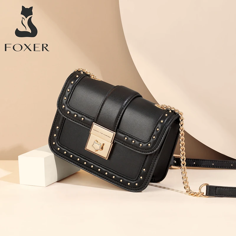Foxer Scotty Women Leather Crossbody Bags