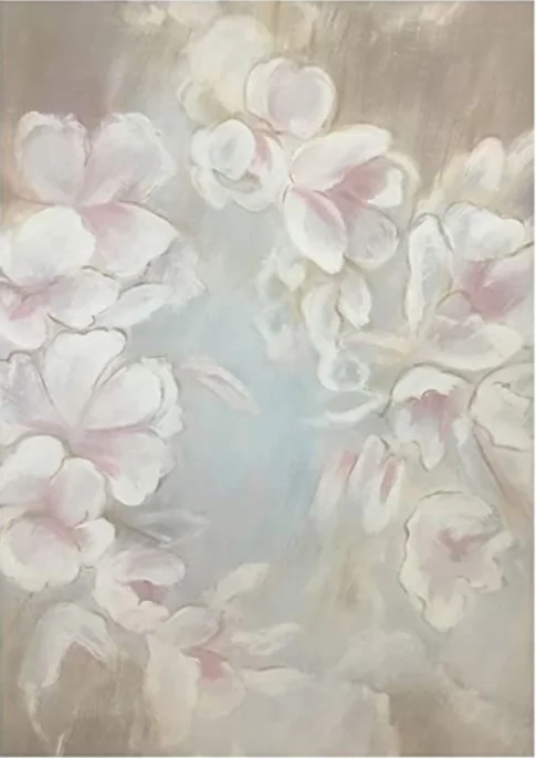 

Hand Painted Muslin Floral backdrop,Oil Painting Flowers Pregnant Woman Baby Portraits Studio Professional Photo Background Prop