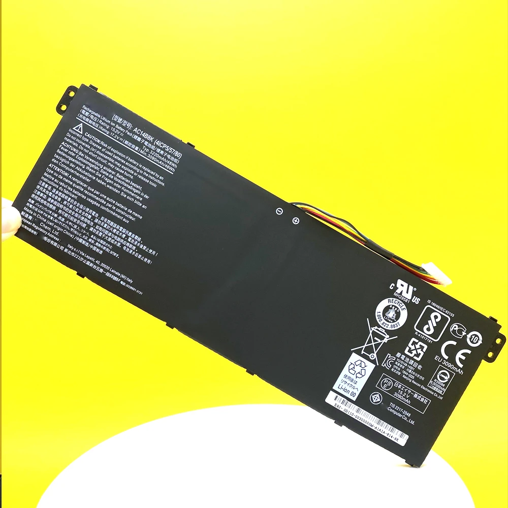 para Acer Nitro An51551 Predador Helios 300 N17c1 para Acer Aspire A515-51g N17c4 Es1-572 Bateria do Portátil Novo Ac14b8k Ac14b3k - Imagem 5
