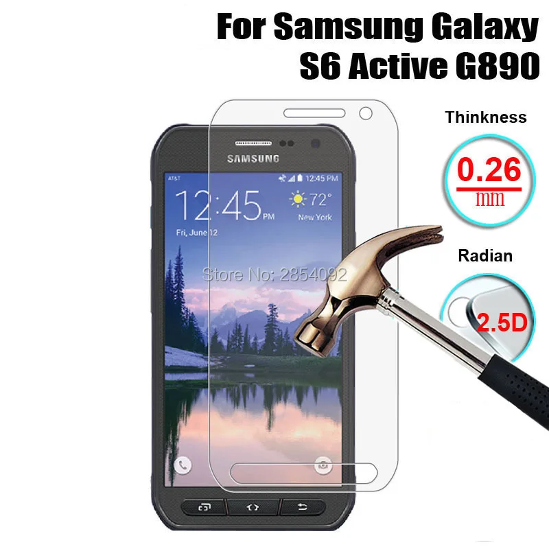 10 шт. защитное закаленное стекло 0 26 мм для Samsung Galaxy S6 Active G890 | Мобильные телефоны и