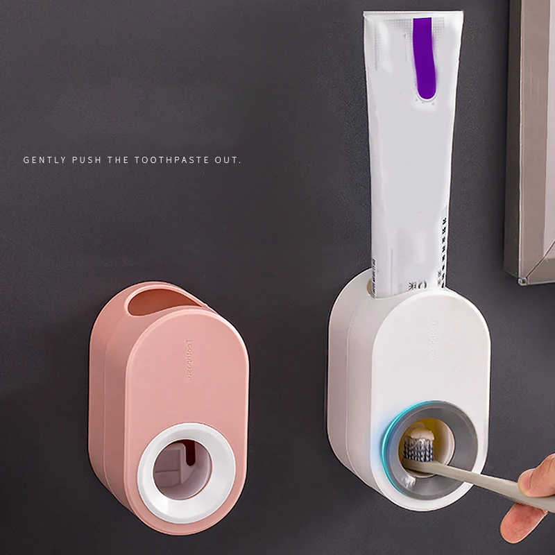 

WWall Mount Automatic toothpaste squeezer Bathroom Accessories Set Toothpaste Squeezer Dispenser Bathroom Toothbrush Holder Tool