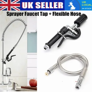 

DIY Kitchen Faucet Tap Spray Head Nozzle Sprayer Flexible Hose For Kitchen Sink Pre-Rinse Faucet 360 Rotation Pull out Head