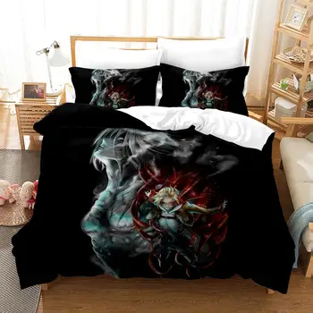 

Bedding Set 2/3 Piece Set Anime Attack On Titan Printing Bedding Set Microfiber Duvet Cover Set Comforter Cover Pillowcases