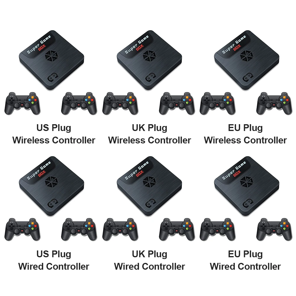 X5 Video Games Console Mini TV Box for PSP Built-in 9000+ Games For 3D Shooting Tekken Arcade PS Gaming With 2 Joystick Gamepad