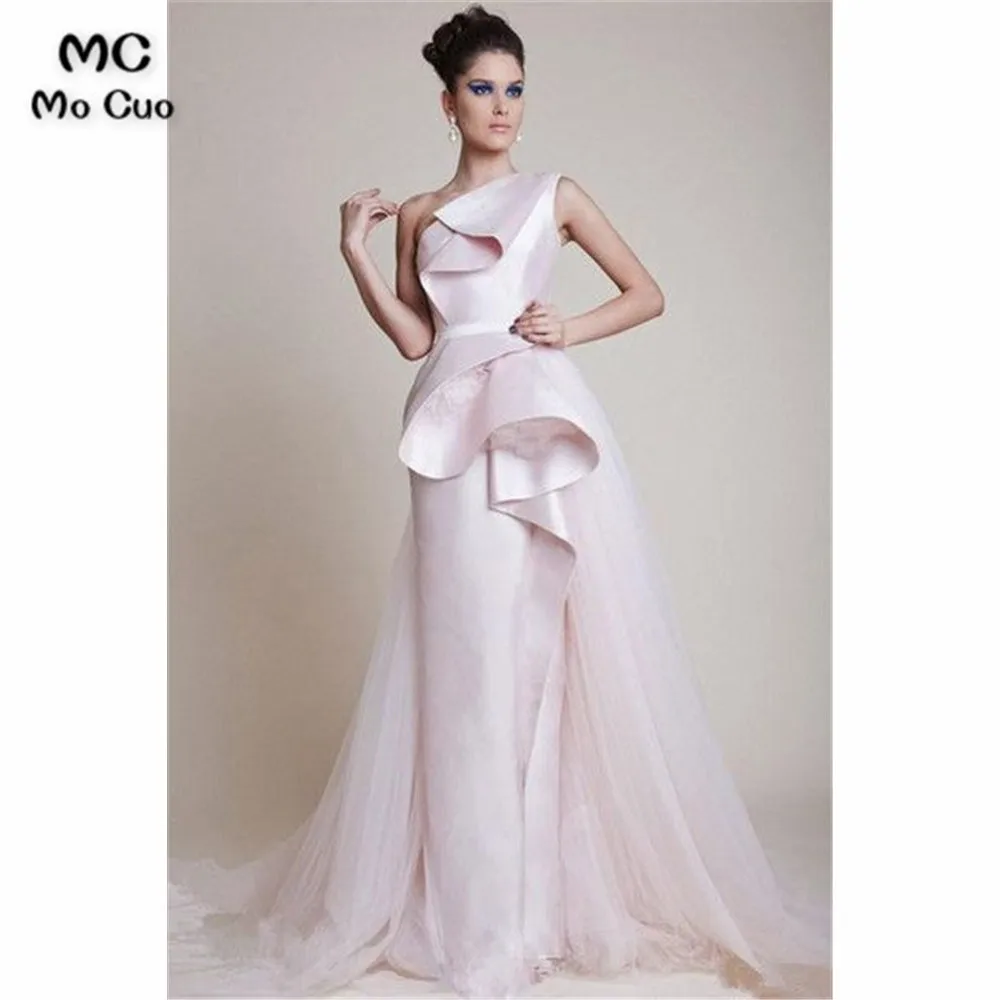 

Pink A-Line Gown One Shoulder Prom Dresses Graduation Dress School Dance Dress Evening Dress Prom Dresses for women