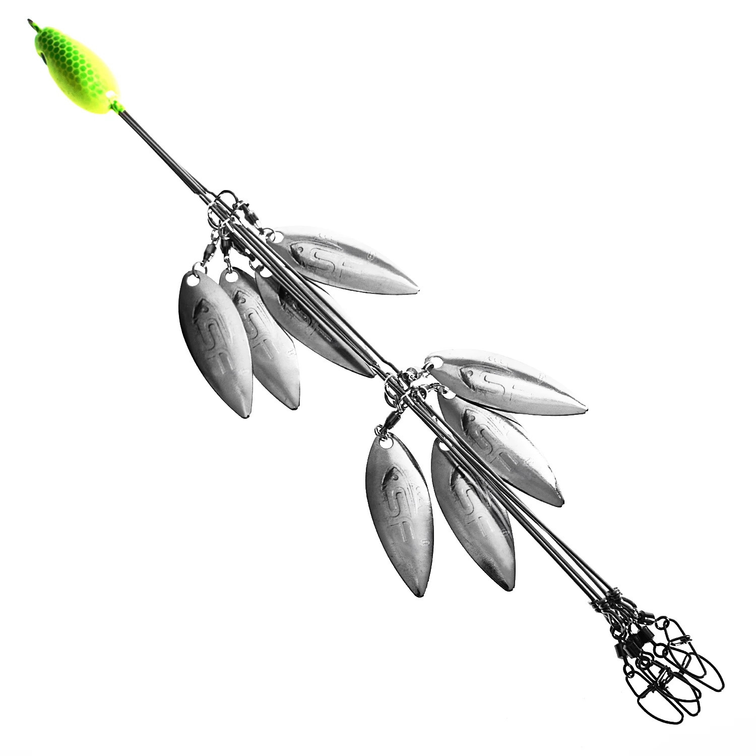 SF One 5 Arm 8 Bladed Bass рыболовный зонтик Алабама Rig Bass Bait Lure 1 OZ A