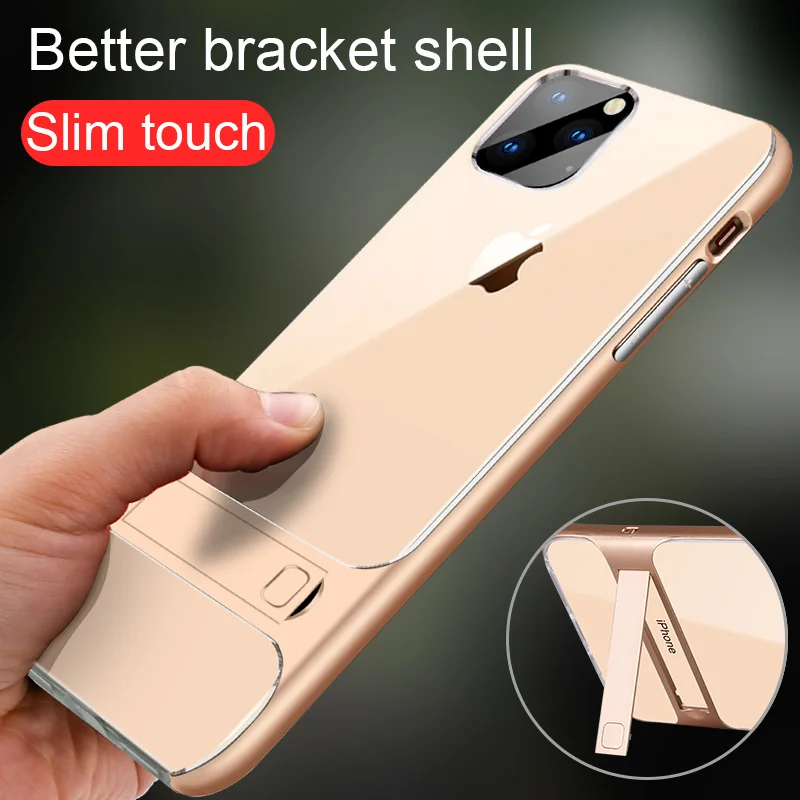 

Phone Case for iPhone 11 11 Pro Case Cover Soft Silicon Crystal Stand Shockproof Back Cover Fundas for iPhone 11 Pro Max Case