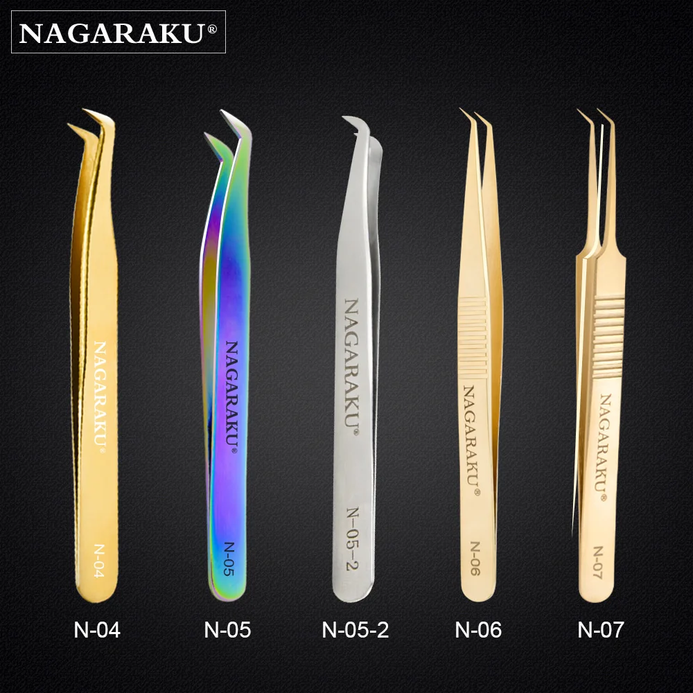 NAGARAKU 1 pc High quantity Make up Tools Eyelash Tweezers premade volume fans russian eyelash |
