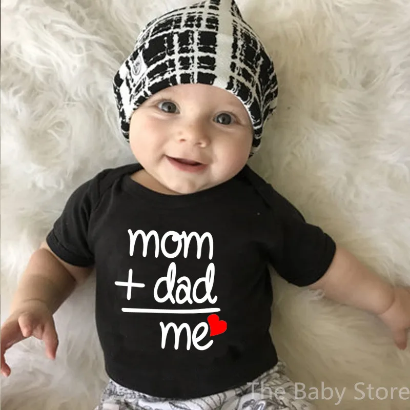 

Summer Newborn Toddler Baby Boy Girl Dad +Mom Outfit Costume Romper Short Sleeve Clothes Baby Girl Roupa De Bebe 0-24M