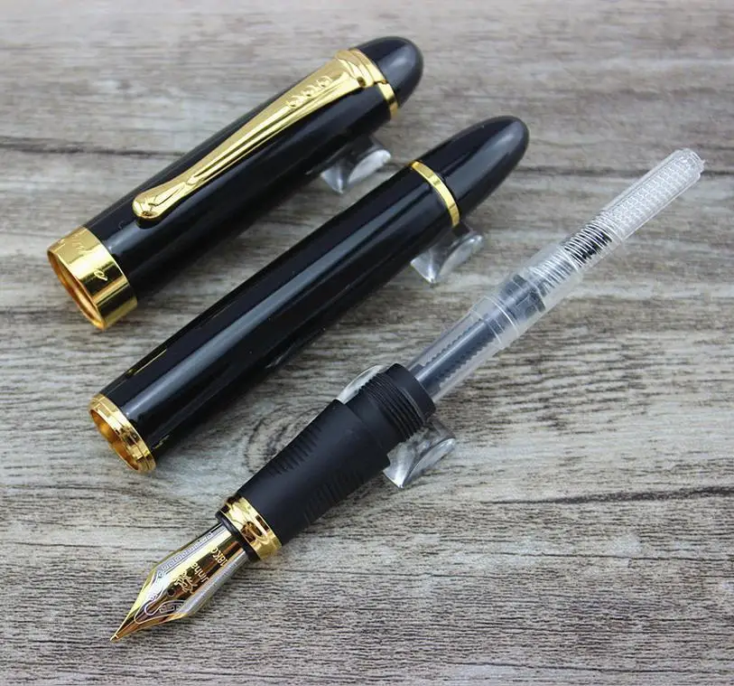 Высокое качество авторучка чернильная ручка Роскошные Канцтовары Vulpen Pluma полностью металлический золотой зажим Caneta tinteiro 03813