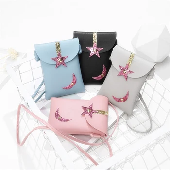 

2019 New Style Mini Women Star Moon Cover Shoulder Bag Messenger Bag Crossbody Candy Coin Purse Wallet Monedero Portemonnee