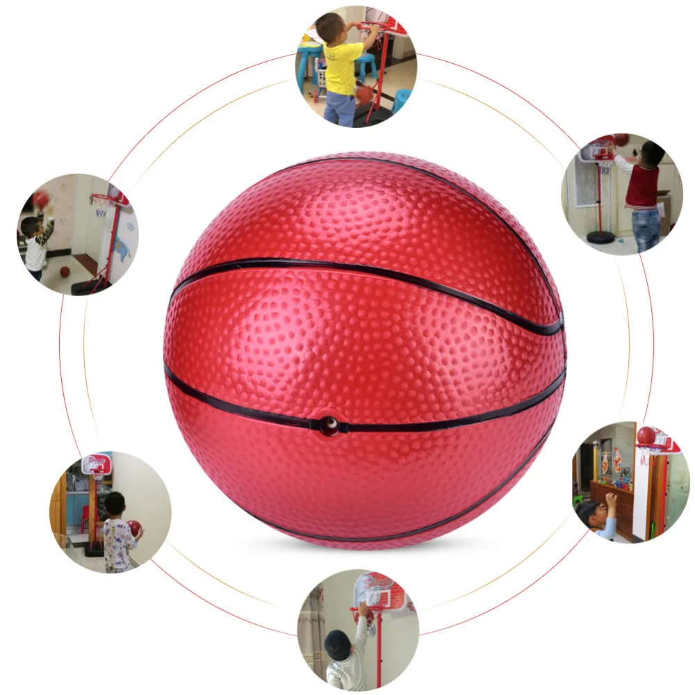 Children Game Basketball Kindergarten Training Toys Kids Soft 16cm Body Coordination Baby Inflatable Rubber Basketball