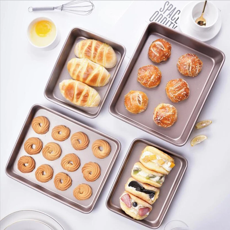 

Baking Tray Oven Utensils Household Non-Stick Baking Tools Moon Cake Cake Roll Bread Biscuit Mold Rectangle Acceaories Bakery