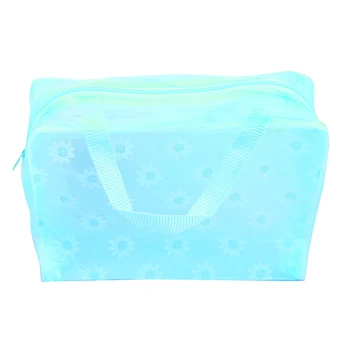 

Fashion Transparent Waterproof Baby Supplies Pocket Floral Print Storage Bag Toiletry Pouch Travel Swimming Storage Makeup