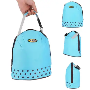 

Thermal Insulated Lunch Bag Storage Wave Point Picnic Office Supplies Portable