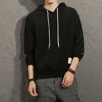

Men's Casual Fashion Solid Color Pullover Hoodie Long Sleeve Sweatershirt Tops Casual Fashion Hip Hop Men Fashions 2020 Spring
