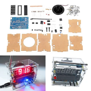 

TEA5767 DC 4.5V-5.5V Diy Mini Digital FM Radio 87MHZ-108MHZ 2W 8ohm Speaker Electronics Kit - Compatible Kits & Diy Kits power