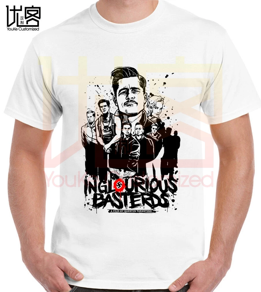 Футболка Inglourious Basterds Брэд Питт Тарантино идея для подарка мужская и женская