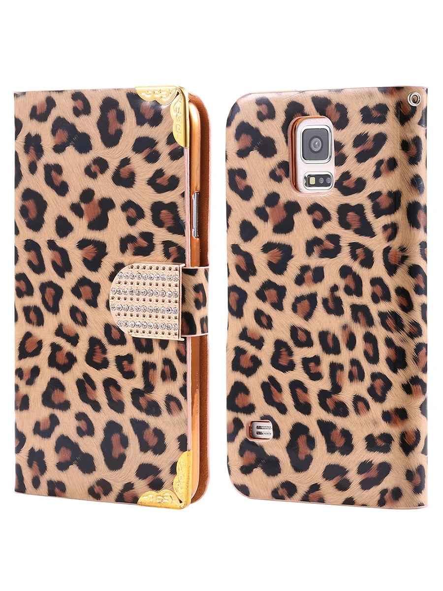 Brown Чехол-книжка KISSCASE с леопардовым принтом для iphone xr, чехол для iphone 7 8 6s X xs max, чехол для iphone 8 7 plus 6s 6 plus, чехол для телефона Fundas - Цвет: Brown