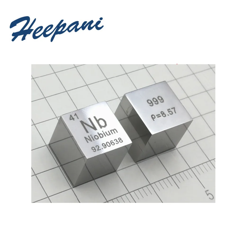 2 шт/набор Mmirror полированный Nb niobium плотность куб с 99.9% чистый ниобий Редкоземельный металл для коллекции элементов