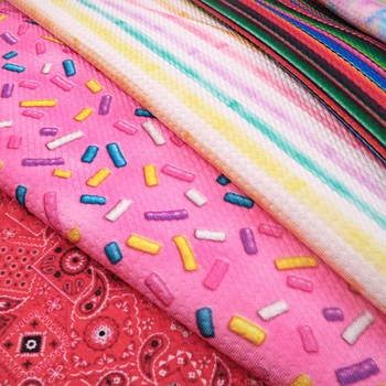 

7pcs 17*57inch Bullet Textured Liverpool Fabric Set for Tissue Kids Hairband Printed Cloth Quilting Fabric Needlework,c10636