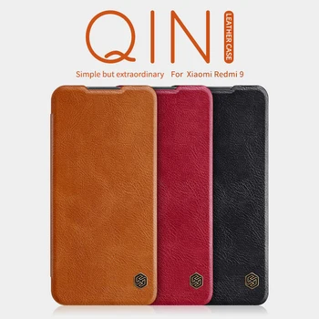

For xiaomi redmi 9 case Funda redmi 9 casing Nillkin smart wake up Qin wallet case Flip Leather case for xiaomi redmi 9 case