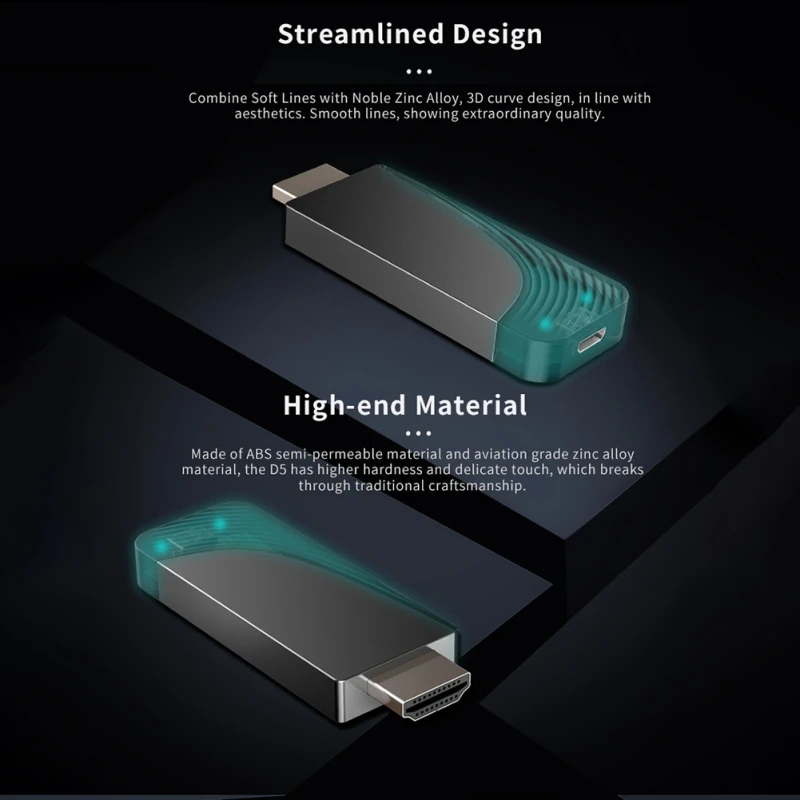 4K* 2K HD Mira экран 2,4G/5G Android tv Stick экран литой Airplay двойной адаптер
