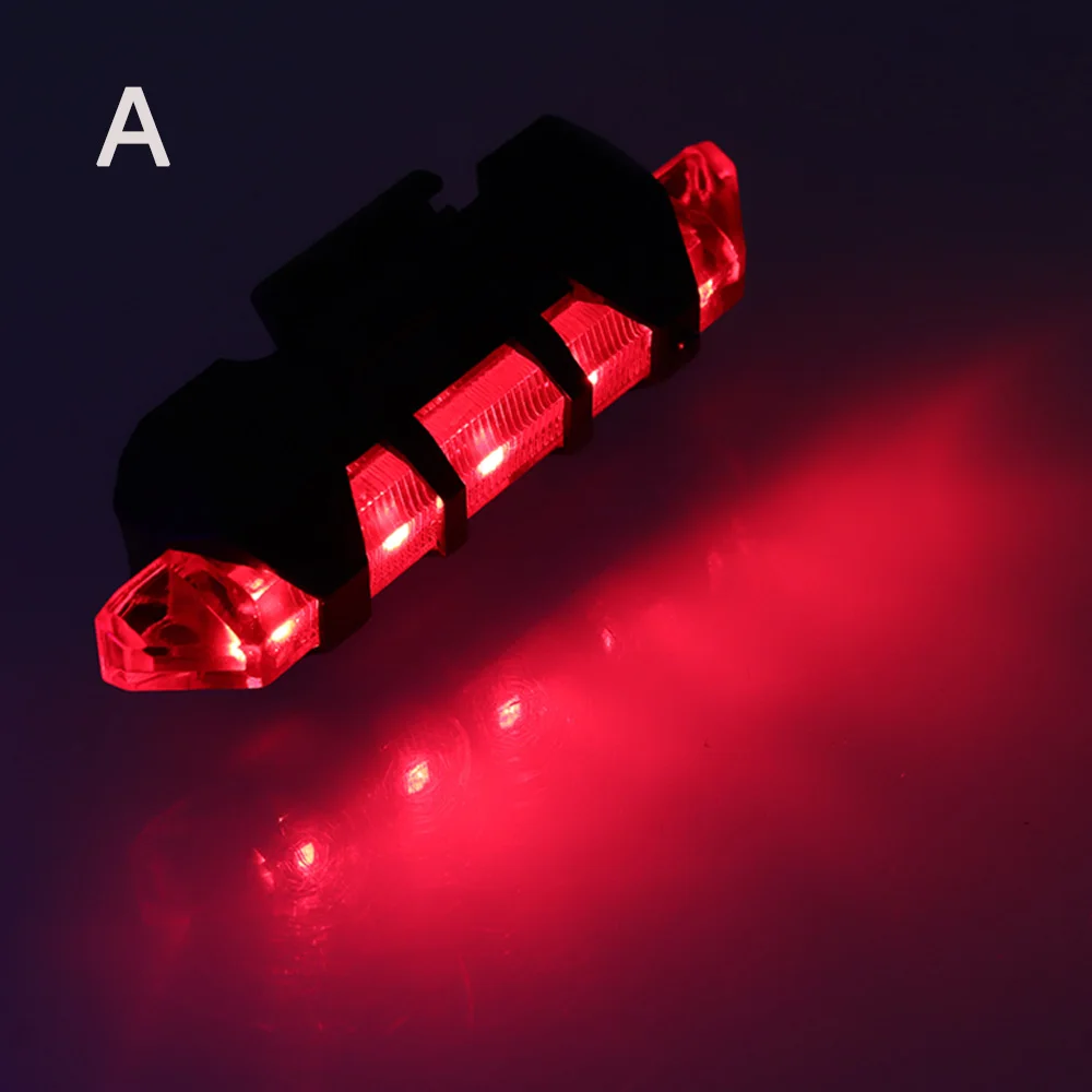 A red LED Emergency Light Strobe Warning Lights Outdoor Waterproof 4 Flash Modes USB Charging Portable Light For Car Safety Bicycle - Color: A red