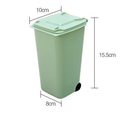 Description Picture 5 of itemMini plastic desktop trash can, creative multifunctional pen holder desktop garbage sorting trash can