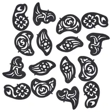 XY Необычные 25 шт./компл. Для мужчин прохладный DIY салон волос татуировки Шаблоны трафарет ножницы для стрижки волос, аксессуары для волос, для укладки волос, триммер для волос, татуировки