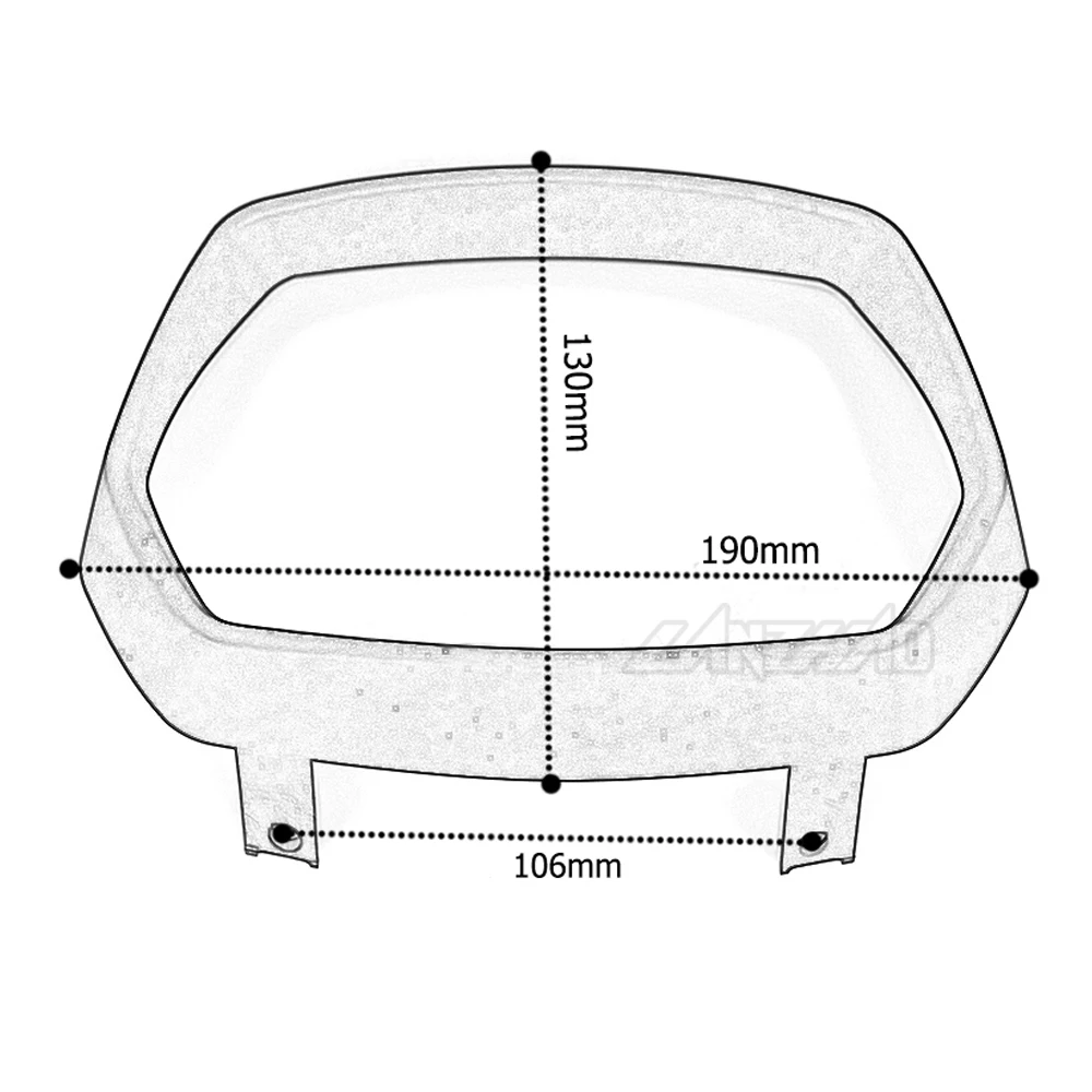 Motorcycle Headlight Rim Cover Assembly Head Lamp Guard Black Carbon