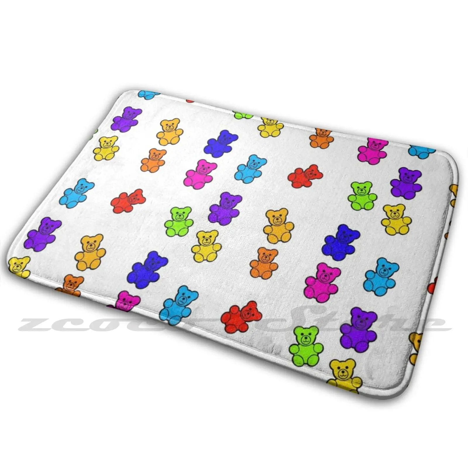 Teddy Bear Mat Doorway Non Slip Soft Water Uptake Carpet Teddy Bear