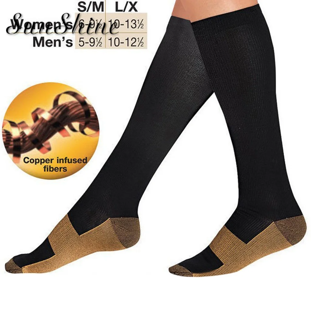 Эластичные Компрессионные носки унисекс женские и мужские лучше всего подходят