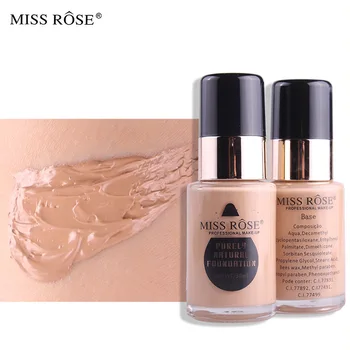 

MISS ROSE New 30ML Glass Bottle Foundation Repair Nourishing Concealer Foundation Makeup Wholesale