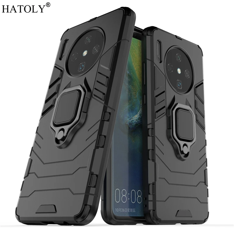 

For Huawei Mate 30 Case Cover for Huawei Mate 30 Finger Ring Phone Case Hard PC TPU Shell Bumper Armor Case For Huawei Mate 30