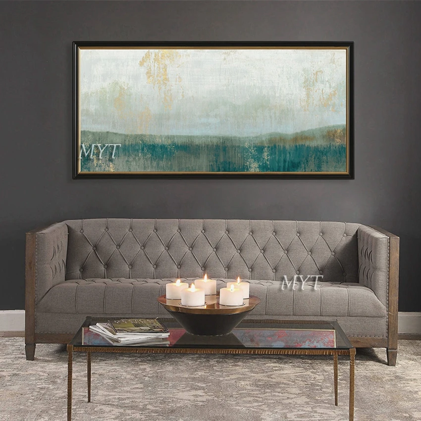 Billige 100% hand bemalt moderne ölgemälde landschaft, öl auf leinwand, kunst gold abstrakte, hause dekoration wand karte